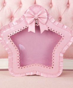 Shiny pink with glitter