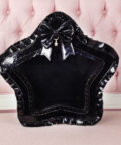 Shiny black with glitter